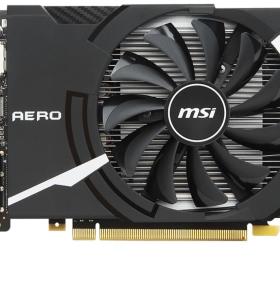 Видеокарта MSI GeForce GTX 1050 Ti AERO ITX 4G OCV1(GTX 1050 Ti AERO ITX 4G OCV1)