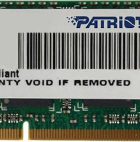 Оперативная память PATRIOT 4 GB SO-DIMM DDR3 1600 MHz (PSD34G16002S)