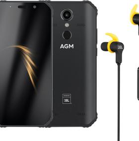 Смартфон AGM A9 black 4/32Gb (JBL wireless headset)
