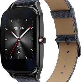 Смарт-часы ASUS ZenWatch 2 WI501Q Black/Leather Blue Refurbished B