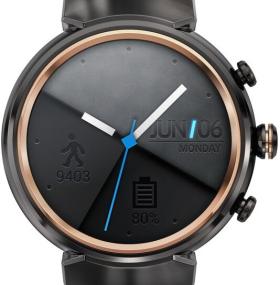 Смарт-часы ASUS ZenWatch 3 WI503Q Gunmetal/Brown Leather