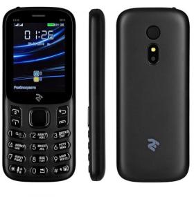 Мобильный телефон 2E E240 (2019) Black (UA-UCRF)